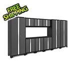 NewAge Garage Cabinets BOLD Series Grey 9-Piece Set (No Countertop)