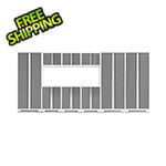 NewAge Garage Cabinets BOLD Series Platinum 9-Piece Set (No Countertop)