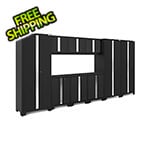NewAge Garage Cabinets BOLD Series Black 9-Piece Set (No Countertop)