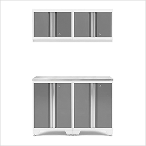 BOLD Series Platinum 5-Piece Set with Stainless Steel Top