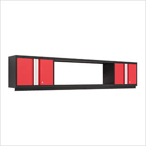 BOLD Series Red 3-Piece Wall Cabinet System