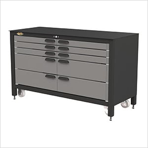 10-Drawer 60-Inch Rolling Workbench