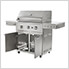 Outdoor Kitchen Grill Cart with 33-Inch Platinum Grill and Side Burner (Natural Gas)