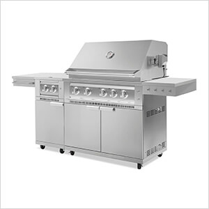 Outdoor Kitchen Grill Cart with 36-Inch Platinum Grill and Side Burner (Liquid Propane)
