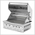 Outdoor Kitchen Grill Cart with 36-Inch Platinum Grill and Side Burner (Natural Gas)