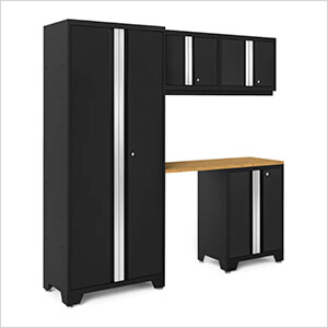 NEW☆GARAGE BAR【期間限定出品】 NewAge Products 56783 | Black 5-Piece Set with Bamboo Top