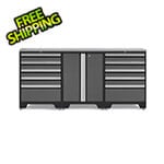 NewAge Garage Cabinets PRO Grey 4-Piece Workbench System with Stainless Steel Top