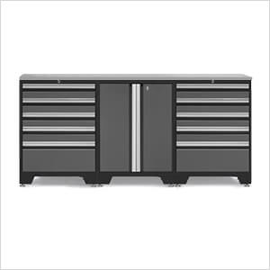 PRO Grey 4-Piece Workbench System with Stainless Steel Top