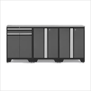 PRO Grey 4-Piece Workbench Setup with Stainless Steel Top