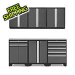 NewAge Garage Cabinets PRO Grey 7-Piece Workbench Set with Stainless Steel Top