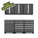 NewAge Garage Cabinets PRO Grey 7-Piece Garage Cabinet Set with Stainless Steel Top