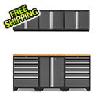 NewAge Garage Cabinets PRO Grey 7-Piece Workbench System with Bamboo Top