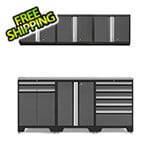 NewAge Garage Cabinets PRO Grey 7-Piece Workbench Set with Stainless Steel Top