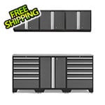 NewAge Garage Cabinets PRO Grey 7-Piece Workbench System with Stainless Steel Top