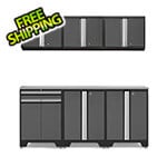 NewAge Garage Cabinets PRO Grey 7-Piece Workbench Setup with Stainless Steel Top