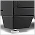 PRO Black 7-Piece Work Station with Bamboo Top
