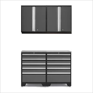 PRO Grey 5-Piece Workbench System with Stainless Steel Top
