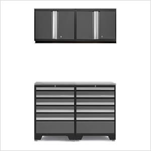 PRO Grey 5-Piece Workbench System with Stainless Steel Top