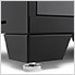 PRO Black 5-Piece Work Station with Stainless Steel Top