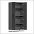 5-Piece Garage Cabinet Kit with Bamboo Worktop in Midnight Black Metallic