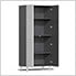 5-Piece Garage Cabinet Kit with Bamboo Worktop in Stardust Silver Metallic