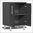 8-Piece Garage Cabinet Kit with Bamboo Worktop in Midnight Black Metallic