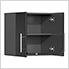 8-Piece Garage Cabinet Kit with Bamboo Worktop in Midnight Black Metallic