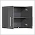 8-Piece Garage Cabinet Kit with Bamboo Worktop in Graphite Grey Metallic