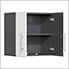 8-Piece Garage Cabinet Kit with Bamboo Worktop in Starfire White Metallic