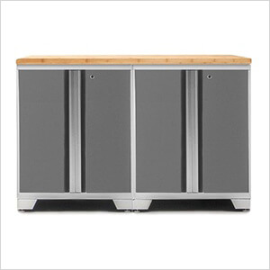 PRO Platinum 3-Piece Work Station with Bamboo Top