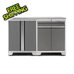 NewAge Garage Cabinets PRO Platinum 3-Piece Workbench Set with Stainless Steel Top