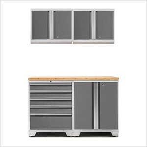 PRO Platinum 5-Piece Workbench System with Bamboo Top