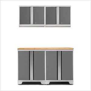 PRO Platinum 5-Piece Work Station with Bamboo Top