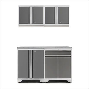PRO Platinum 5-Piece Workbench Setup with Stainless Steel Top