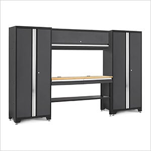BOLD Series Grey All In One 5-Piece Set with Bamboo Top