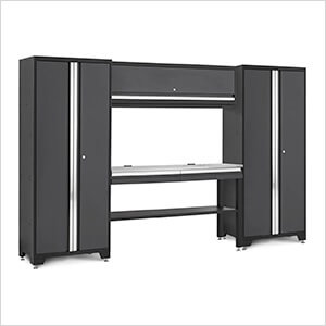 BOLD Series Grey All In One 5-Piece Set with Stainless Steel Top