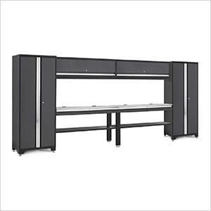 BOLD Series Grey All In One 8-Piece Set with Stainless Steel Top