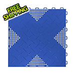 TurboTile Hybrid-X 17x17-Inch Blue Garage Floor Tiles (10-Pack)