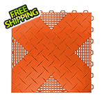 TurboTile Hybrid-X 17x17-Inch Orange Garage Floor Tiles (50-Pack)