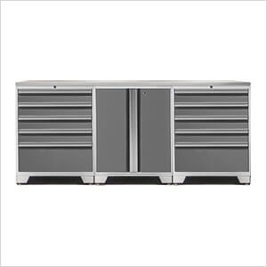 PRO Platinum 4-Piece Workbench System with Stainless Steel Top
