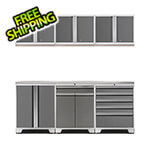 NewAge Garage Cabinets PRO Platinum 7-Piece Workbench Set with Stainless Steel Top