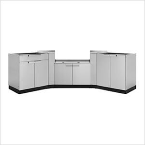 Stainless Steel 5-Piece Outdoor Kitchen Set (No Countertop)