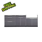 NewAge Outdoor Kitchens Aluminum Slate 3-Piece Outdoor Kitchen Set (No Countertop)
