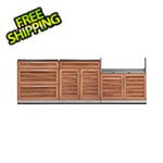 NewAge Outdoor Kitchens Grove 3-Piece Outdoor Kitchen Set (No Countertop)