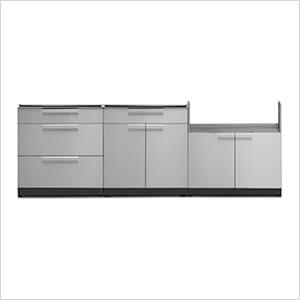 Stainless Steel 3-Piece Outdoor Kitchen Set (No Countertop)