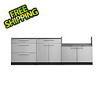 NewAge Outdoor Kitchens Stainless Steel 3-Piece Outdoor Kitchen Set (No Countertop)