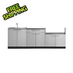 NewAge Outdoor Kitchens Stainless Steel 3-Piece Outdoor Kitchen Set (No Countertop)