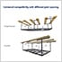 Heavy-Duty 4' x 8' Overhead Storage Rack (Black)