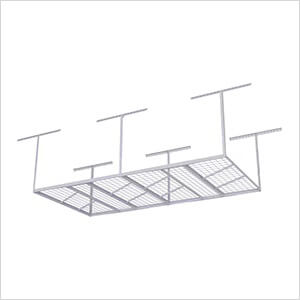 Heavy-Duty 4' x 8' Overhead Storage Rack (White)