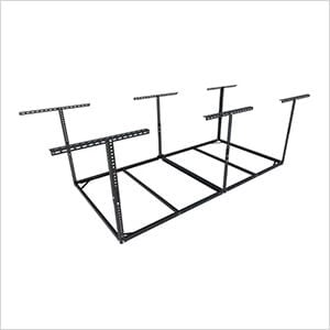 4' x 8' Overhead Storage Rack Frame Kit (Black)